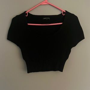 Kendall and Kyle black knitted shirt